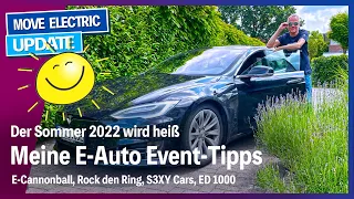 E-Auto Event-Tipps Sommer 2022 - E-Cannonball, S3XY cars, Rock den Ring, ED 1000