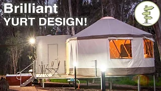 Brilliant Yurt Design! - Mixing Tradition with Super Modern Construction