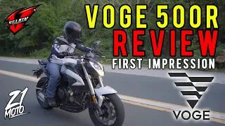 VOGE 500R First Impression Review by Zero One Moto