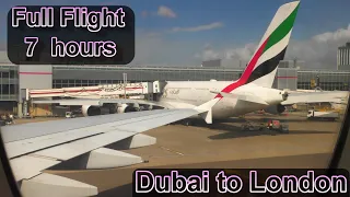 Full Flight Dubai to London Heathrow Turbulence Stormy Landing