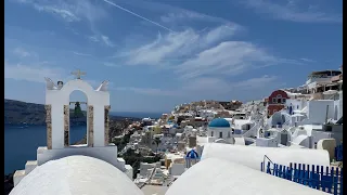 In giro per l'isola di Santorini