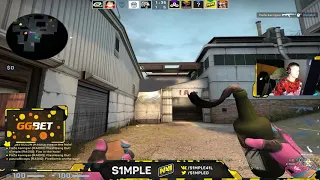 S1MPLE streaming from Major FACEIT / CACHE / 27.02.2019