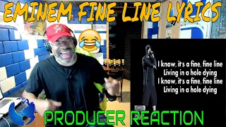 Eminem   Fine Line Lyrics - Producer Reaction