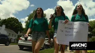 Students calling for an end to years of covered up of sex assaults