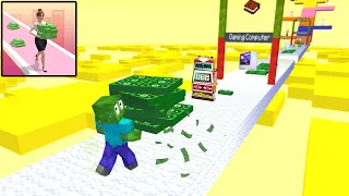 Monster School : Money Run 3D Challenge - Funny Animation - Minecraft Animation