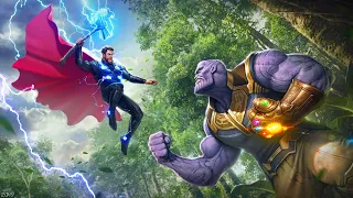 How Thor's Stormbreaker Beat Infinity Gauntlet's Blast | Thor Vs Thanos #shorts #marvel #marvelvsdc