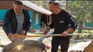 Дагестанское праздничное блюдо "мец"