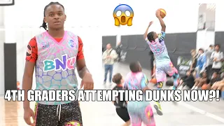 4TH GRADERS ATTEMPTING DUNKS NOW?!