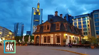 Frankfurt,Germany 🇩🇪 in August 2023 | Walking Tour 4K 60 fps UHD | live Sound