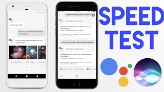 Google Assistant on Android vs. on iOS vs. Siri. Speed Test