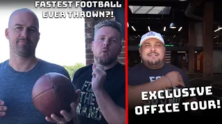 Pat McAfee Office Tour; Fastest Football Ever Thrown? Pat McAfee: Hardest Working Man in Sports Ep.5