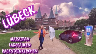 Lübeck Citytrip mit Elektroauto!  Ladesäulen Backsteinkirchen Marzipan. #reisen #germany #roadtrip