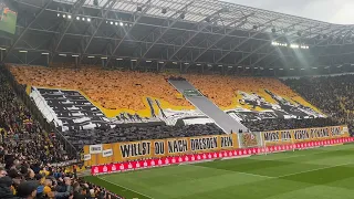 Dynamo Dresden | K-Block Choreo mit Intro | RW Essen 3.Liga Trabi 🖤💛