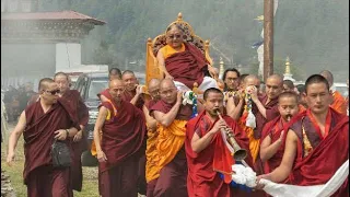 Grand Procession Of His Holiness Sakya Gongma Rinpoche At Bumthang-Bhutan