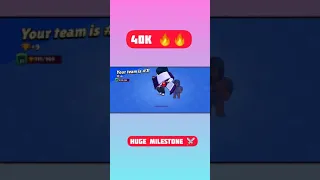 I just crossed 40000 trophies in brawl stars🤩