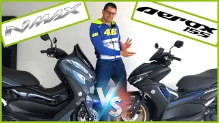 NMAX 155 vs AEROX 155 | Comparativa COMPLETA | @locoporlasmotos