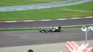 Moscow raceway Виталий Петров жгет резину 14.07.12 Caterham Petrov F1