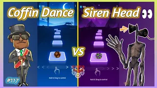 Tiles Hop - Coffin Dance Meme vs Siren Head DB 7 Theme Song. V Gamer