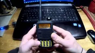 Setting up the Baofeng UV-5 radio to scan frequencies not transmit