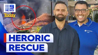 Meet the heroes who rescued 89-year-old woman after explosion in Sydney | 9 News Australia