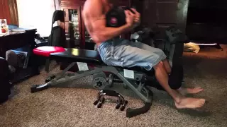 110 sit ups with 52.5 lbs