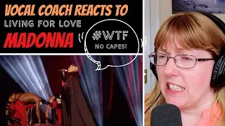 Vocal Coach Reacts to Madonna 'Living for Love' The Brits 2015 #whatwentwrong