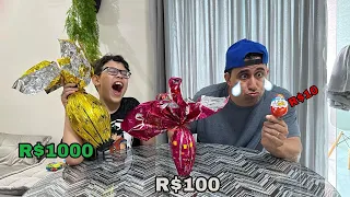 OVOS DE PÁSCOA DE R$ 10, R$100 OU R$1000!