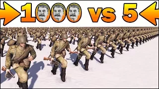 1000 STALIN'S SOLDIERS vs 5 MORTARS - MISSION IMPOSSIBLE - Men of War Assault Squad 2 - #91