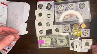 eBay coin grab bag unboxing! Rare and foreign coins, silver, and a meteorite!