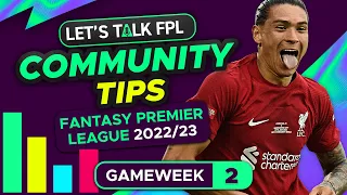 EVERYONE CAPTAINING HAALAND! | FPL COMMUNITY TEAM TIPS GAMEWEEK 2 | FANTASY PREMIER LEAGUE 2022/23