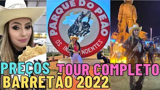 VLOG DE VIAGEM FESTA DO PEÃO DE BARRETOS 2022 BARRETÃO Preços bebida e comida Tour no Parque do Peão