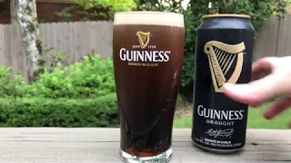 GUINNESS DRAUGHT Can-to-Glass Pour with Nitrogen Surge in 4K