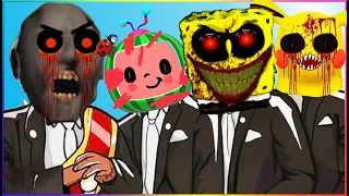 Coffin Dance X Baby Shark COVER   Grany EXE , Cocomelon EXE , SpongeBob EXE , Pikachu EXE