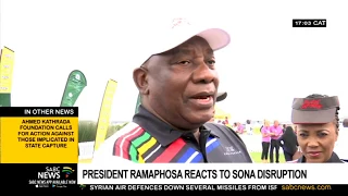 Ramaphosa expresses disappointment over EFF’s SONA disruptions