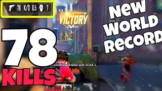 78 Kills New World Record | Solo | Tacaz | Levinho | Dwoz | Pubg Mobile