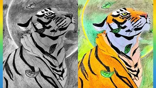 Tiger spirit animal drawing || Kani Kain shares his art