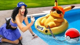 Meu Pokémon na cadeia! Prisão Secreta na Piscina! Pokémon na vida real!