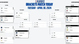 NBA PLAYOFF 2024 BRACKETS STANDING TODAY | NBA STANDING TODAY as of APRIL 30, 2024 | NBA 2024 RESULT