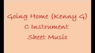 Going Home C Instrument Sheet Music