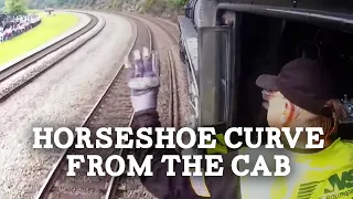 Horseshoe Curve from the Cab of a Steam Locomotive | Nickel Plate Road no. 765