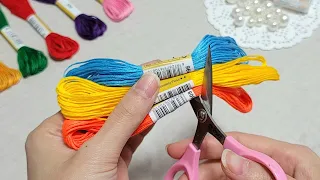 So Beautiful and Cute! Superb Craft Idea with Embroidery Floss - DIY easy dolls making