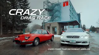 CRAZY DRAG RACE - BRABUS T65S V12 vs MATRA M530