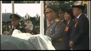 Масштабный военный парад прошел в Бишкеке