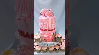 Swan theme birthday cake #myumcakes #shorts #shortsfeed #cakeshorts #shortvideo #birthdaycake #cakes