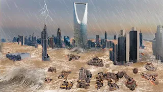 Terrifying Natural Disasters hit Saudy Arabia! The Whole World is Shocked by these storm