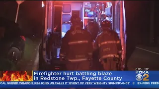 Firefighter Hospitalized After Battling Fayette Co. House Fire