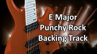 E Major Punchy Rock Backing Track I - vi - IV - V 90BPM