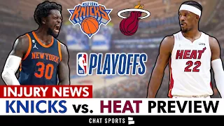 Knicks vs. Heat Series Preview + Julius Randle & Quentin Grimes Injury UPDATE | NBA Playoffs