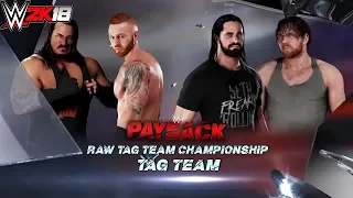 WWE 2K18| Ryhon & Heath Slater vs Seth Rollins & Dean Ambrose.