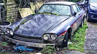 Barn Find Cars. Abandoned Jaguar XJS TWR, Datsun 260Z 2+2, P1 Allard, Mercedes-Benz 500SEC